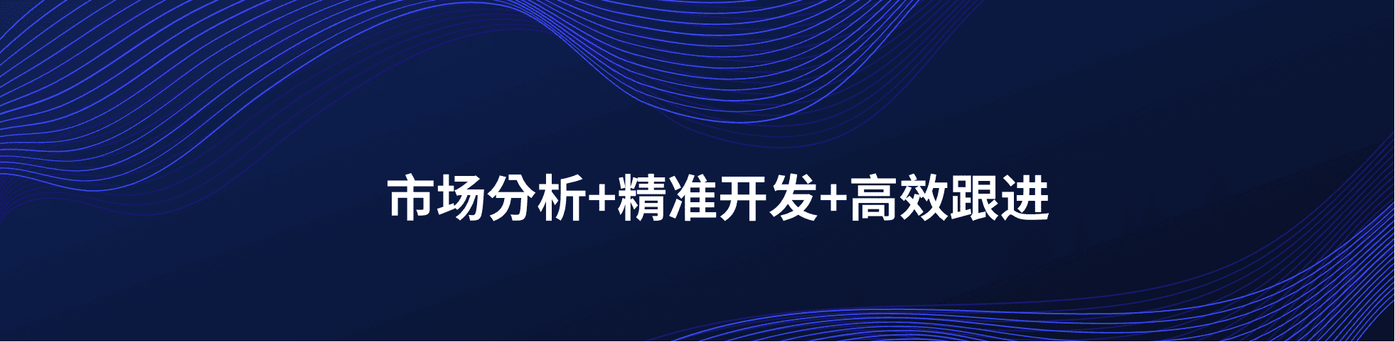 市场分析+精准开发+高效跟进