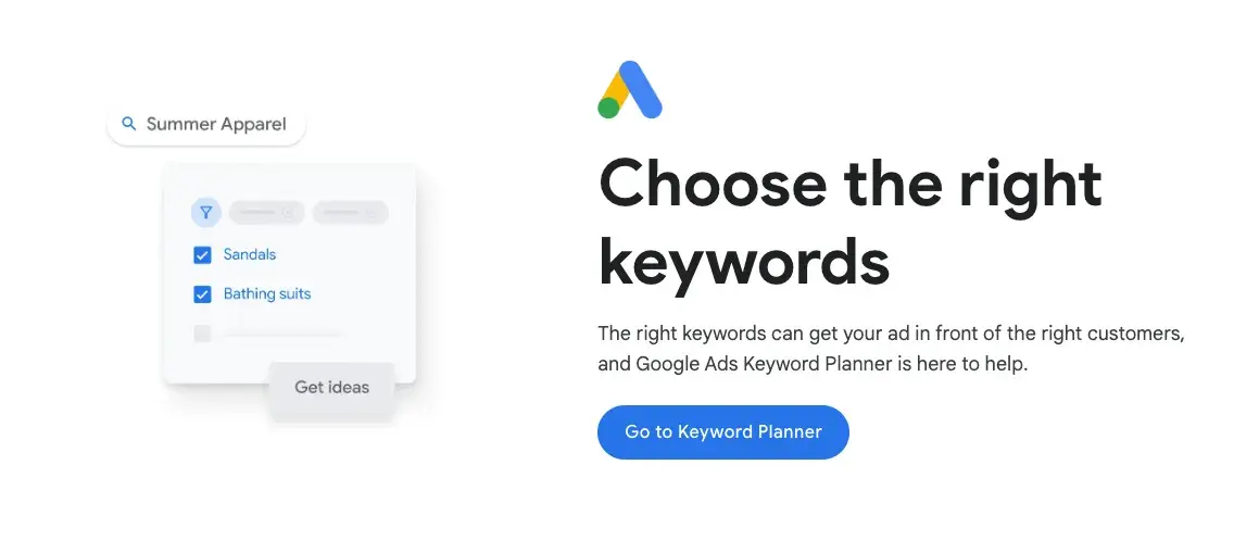 google 关键字规划师是一款免费的关键字研究工具。